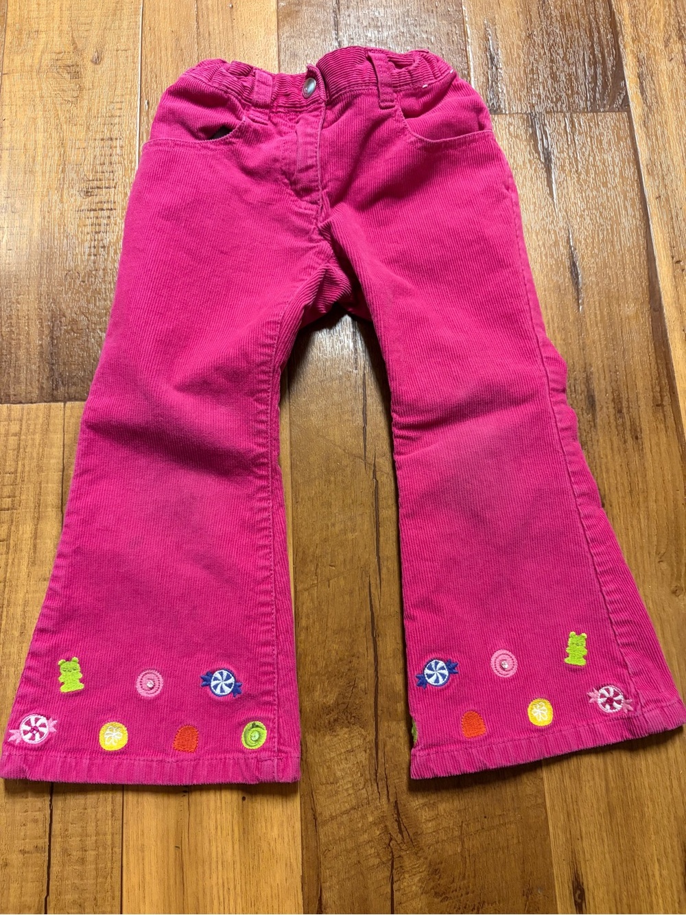 Gymboree Candy Shop Pink Corduroy Flared Pants Size 3
